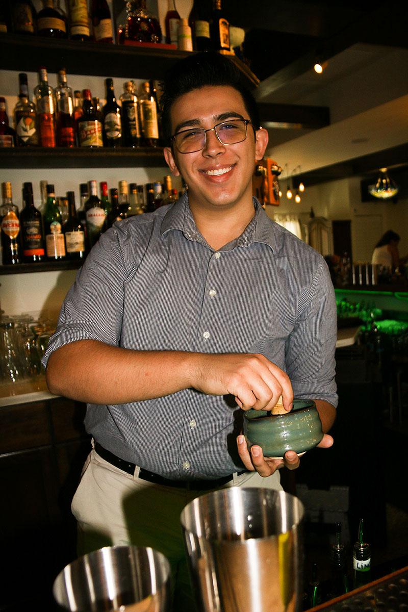 Justen Vargo Chartreuse bartender